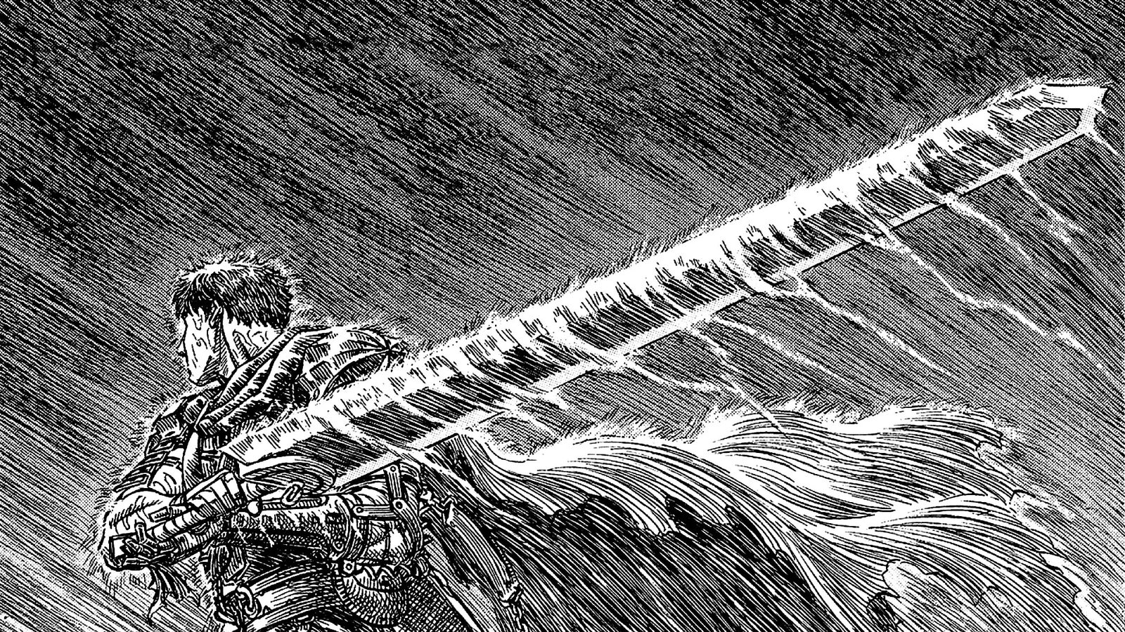 Guts sous la pluie, la Dragon Slayer à l’épaule