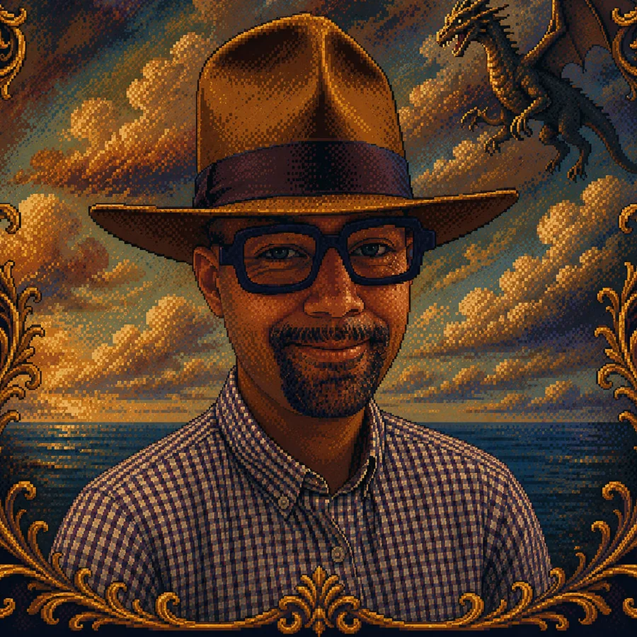 Yoann Turpin, pixel-art portrait