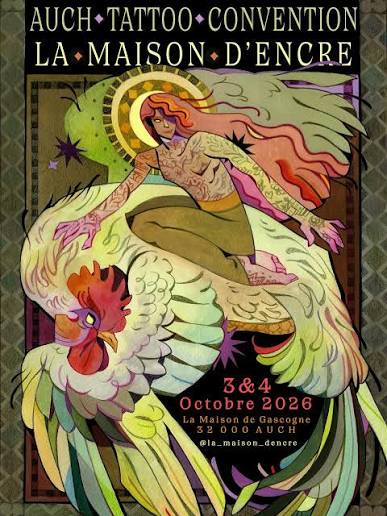 Flyer — Auch Tattoo Convention, La Maison d'Encre