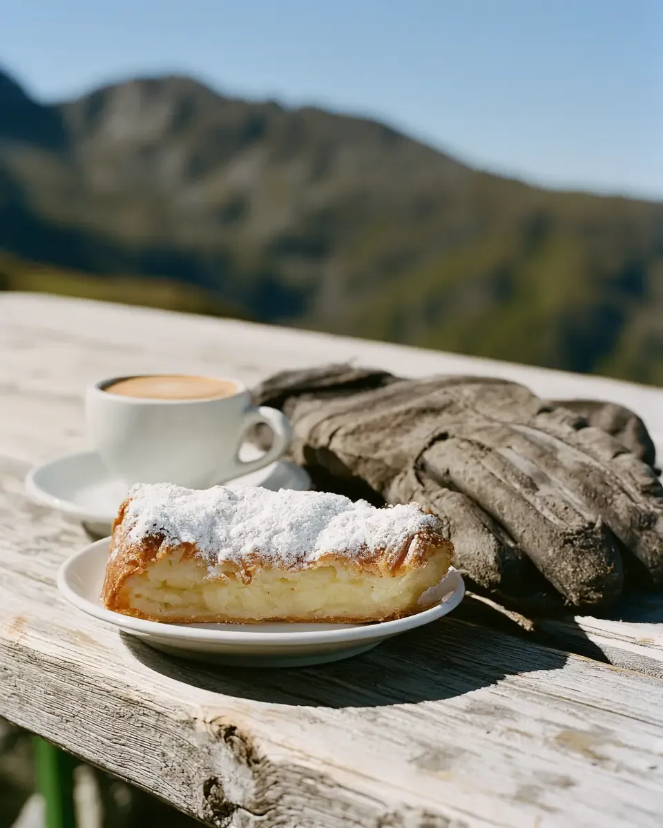 Une pause strudel au refuge