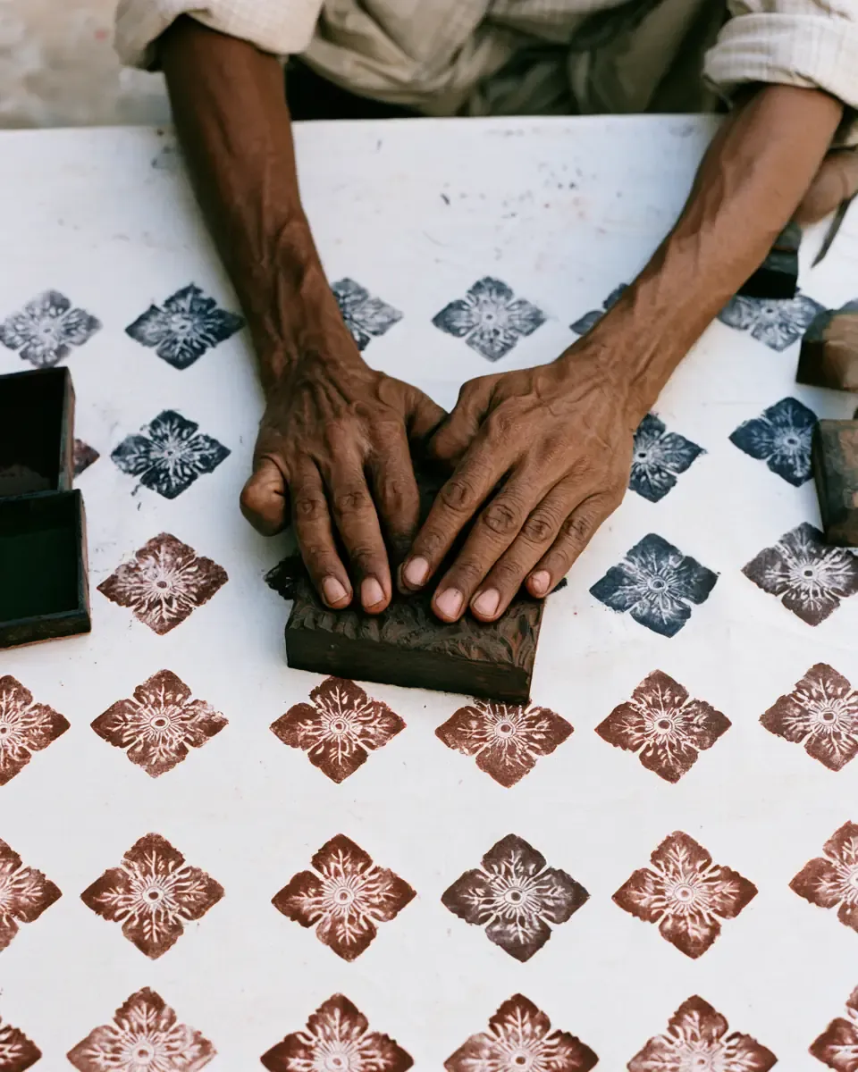 L’impression au bloc de bois, à Jaipur
