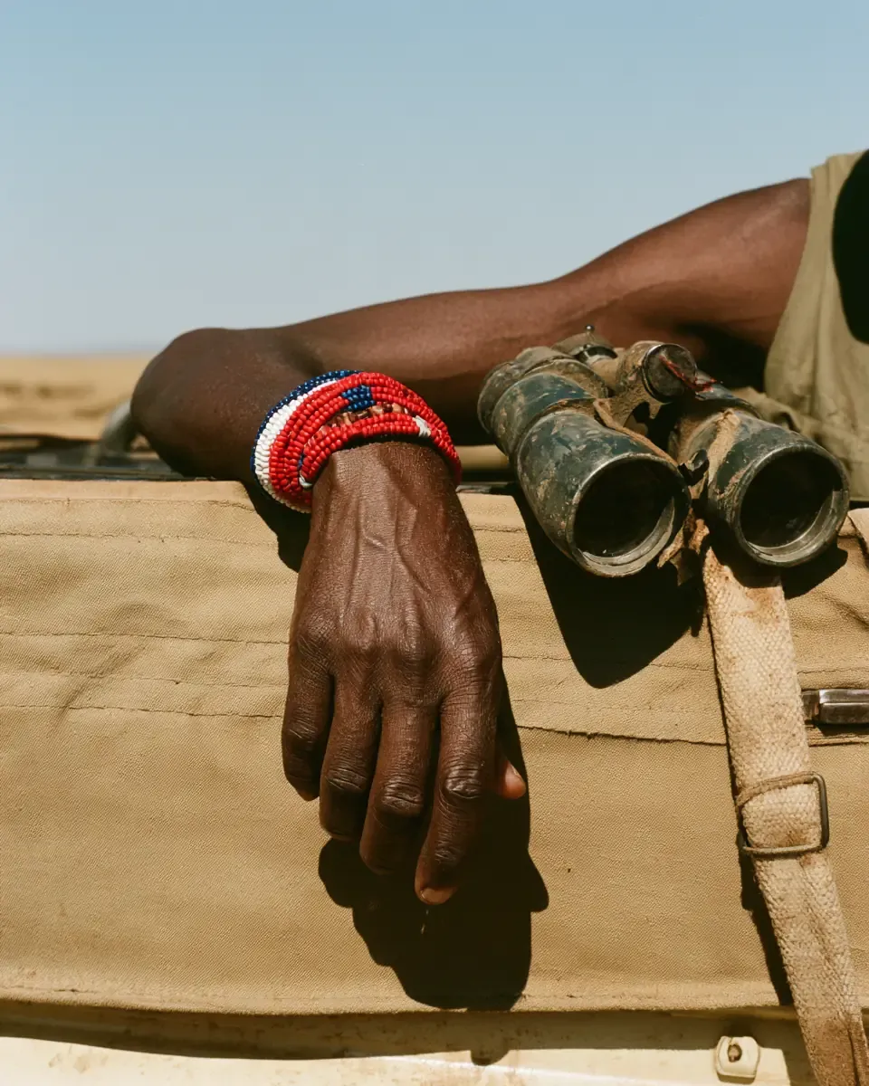 Les bracelets perlés d’un guide masaï