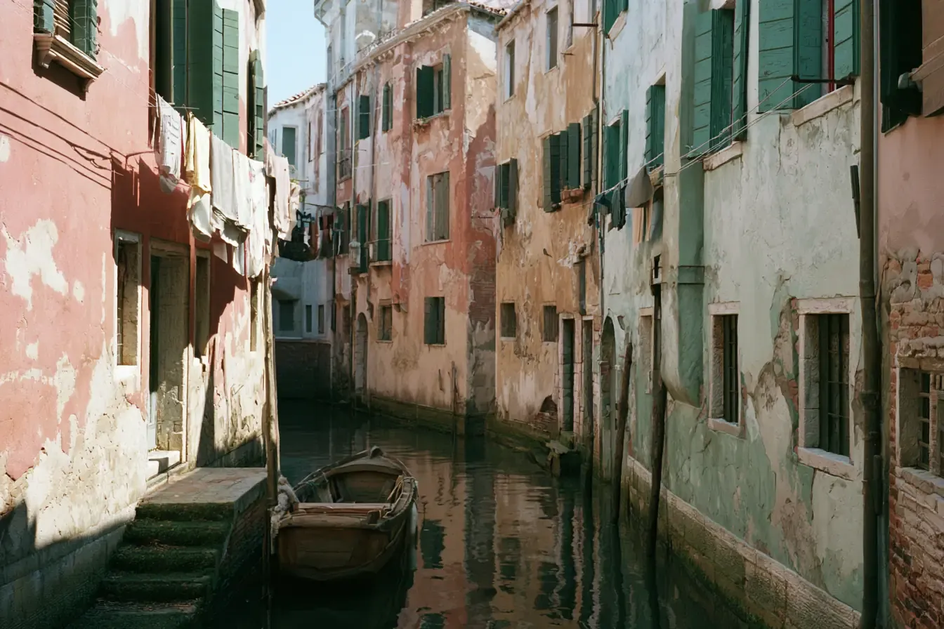 Un canal tranquille, au petit matin