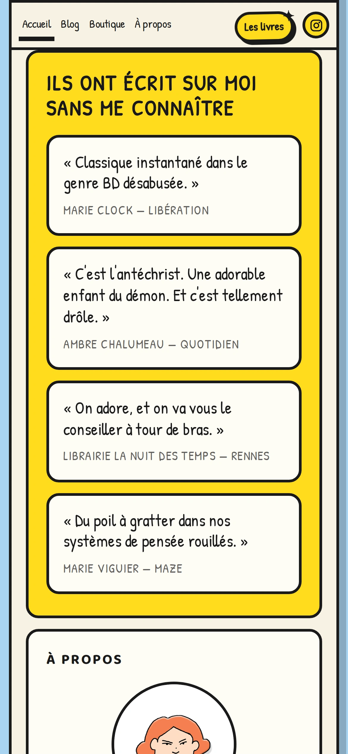 Ernestine — ILS ONT ÉCRIT SUR MOI SANS ME CONNAÎTRE (téléphone)