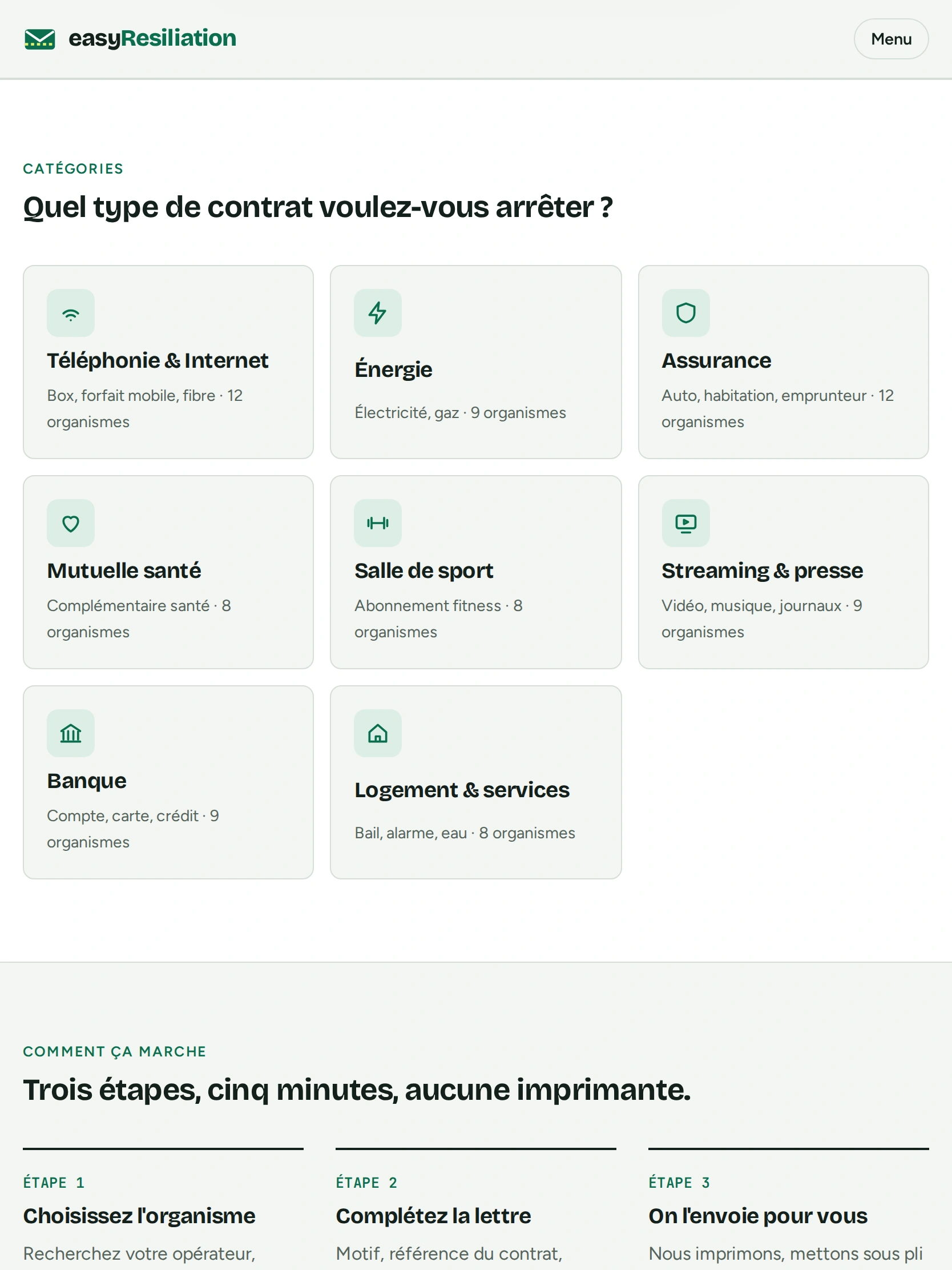 easyResiliation — Quel type de contrat voulez-vous… (tablette)
