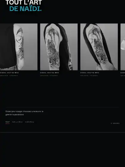 Naïdi Tattoo — vue 2 en tablette