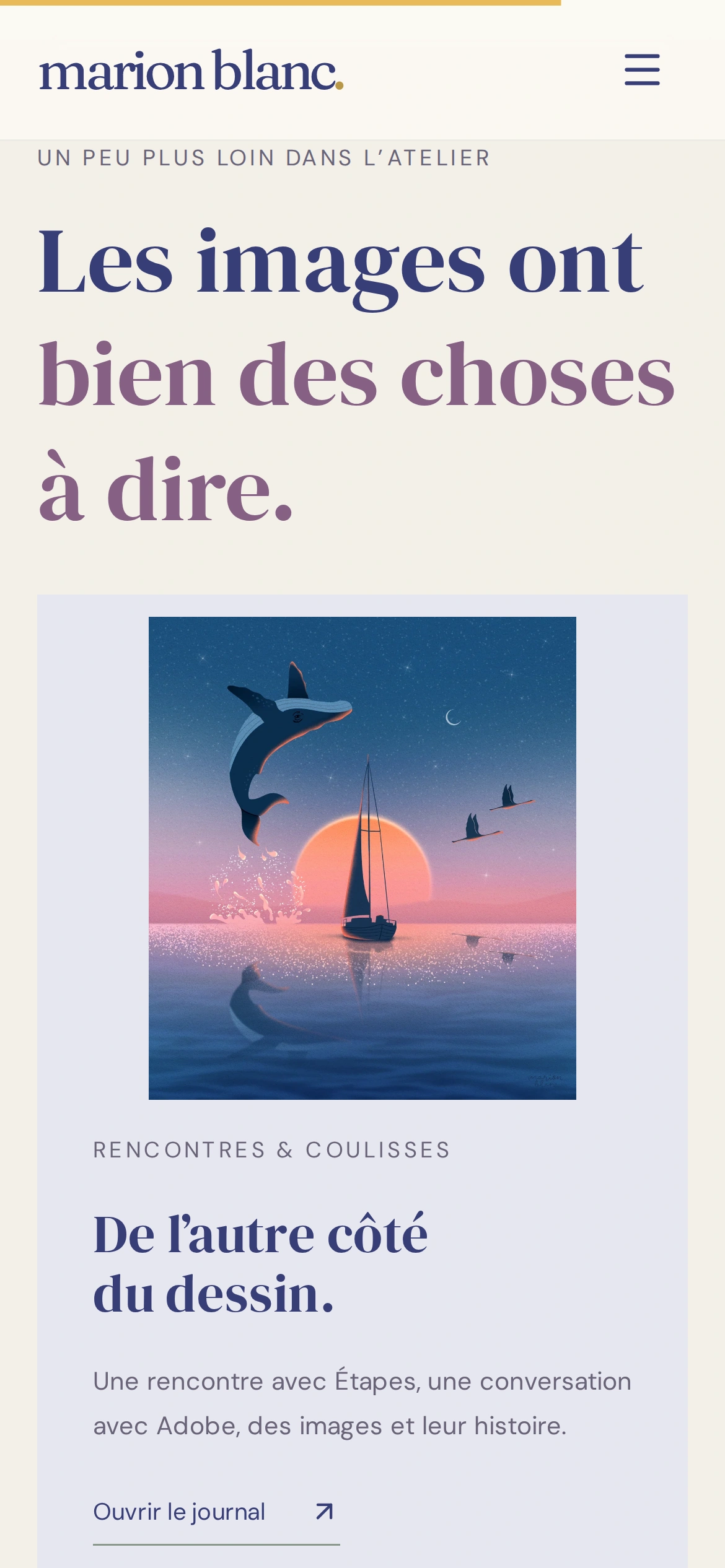 Marion Blanc — Les images ont bien des choses à dire (téléphone)