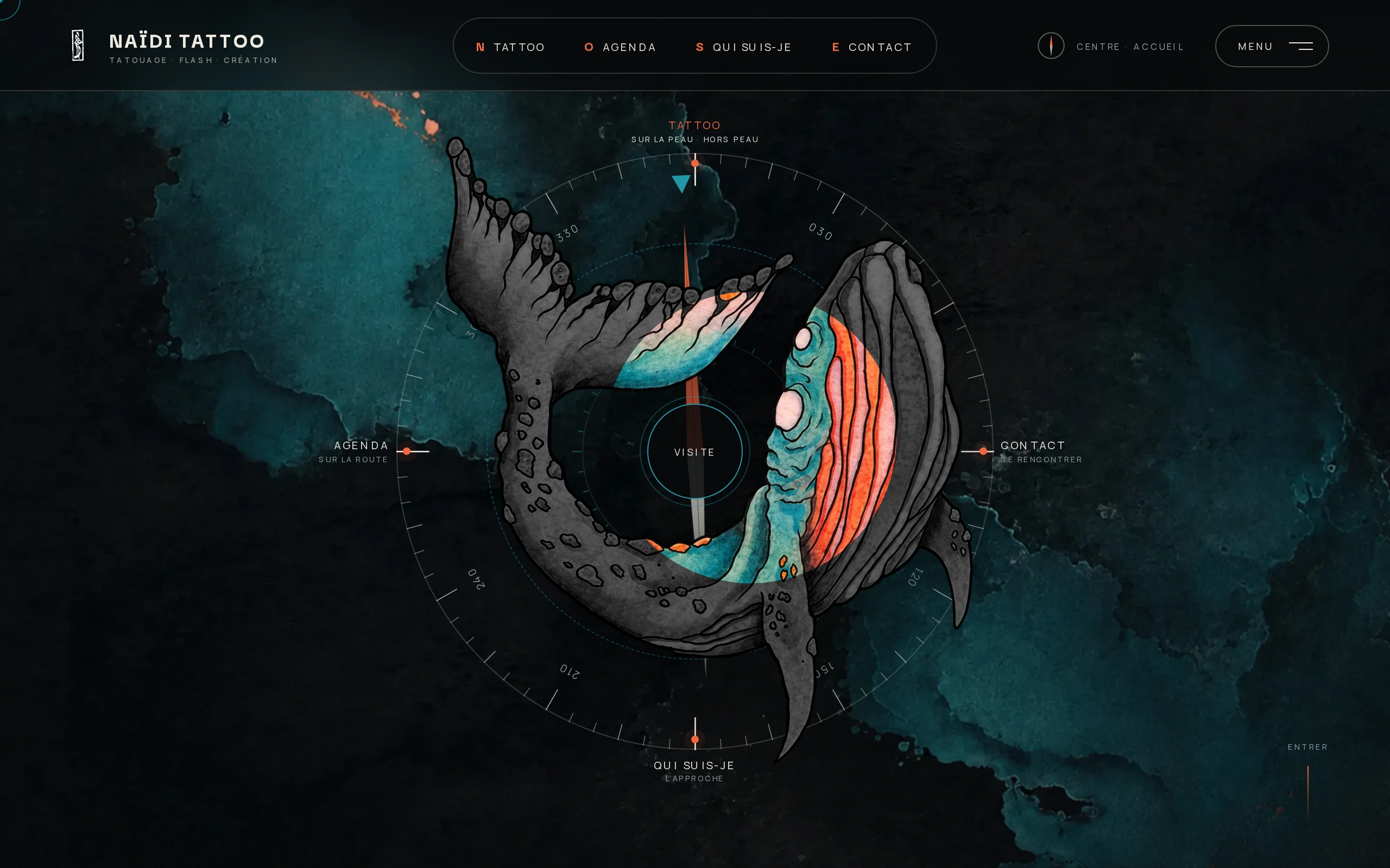 Page d'accueil du site Naïdi Tattoo