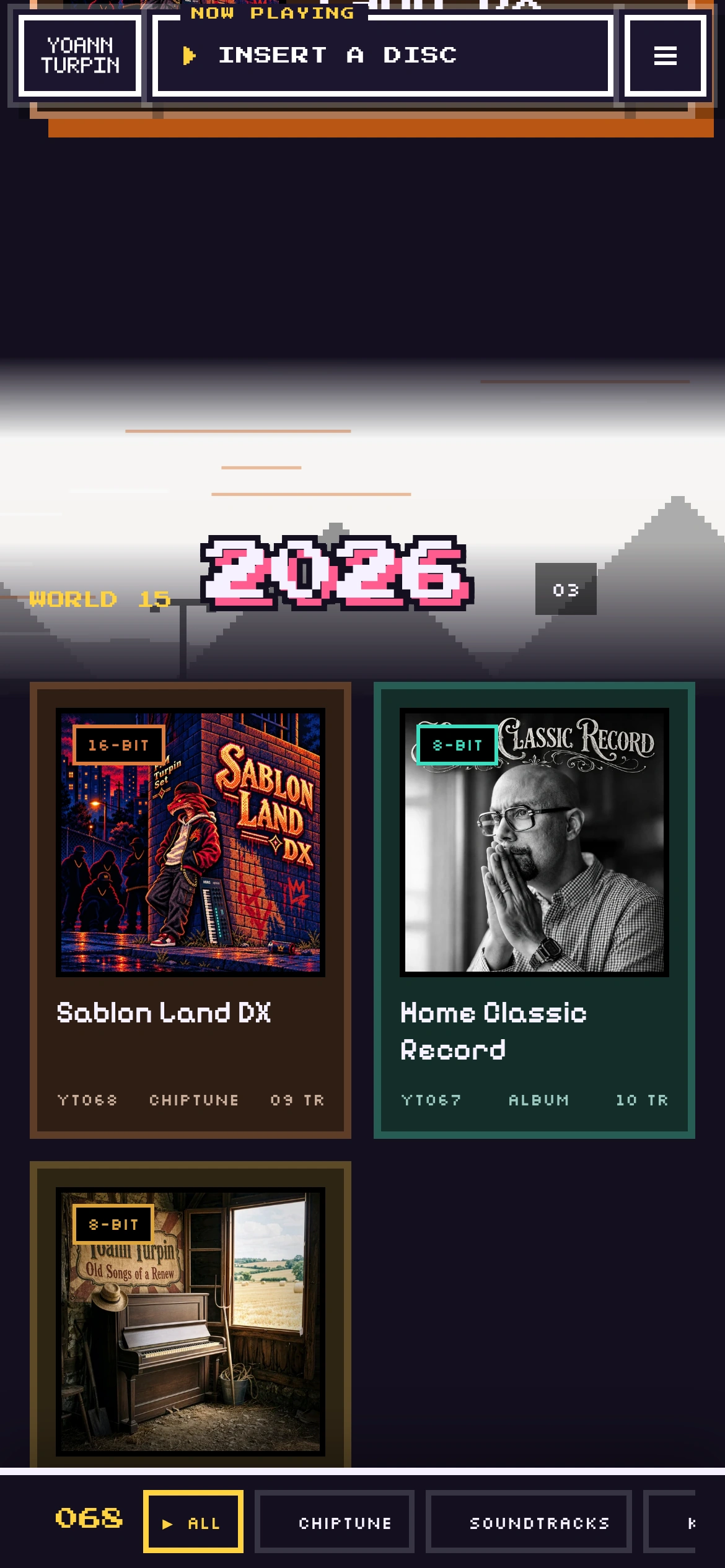 Yoann Turpin — Les albums, par années (téléphone)