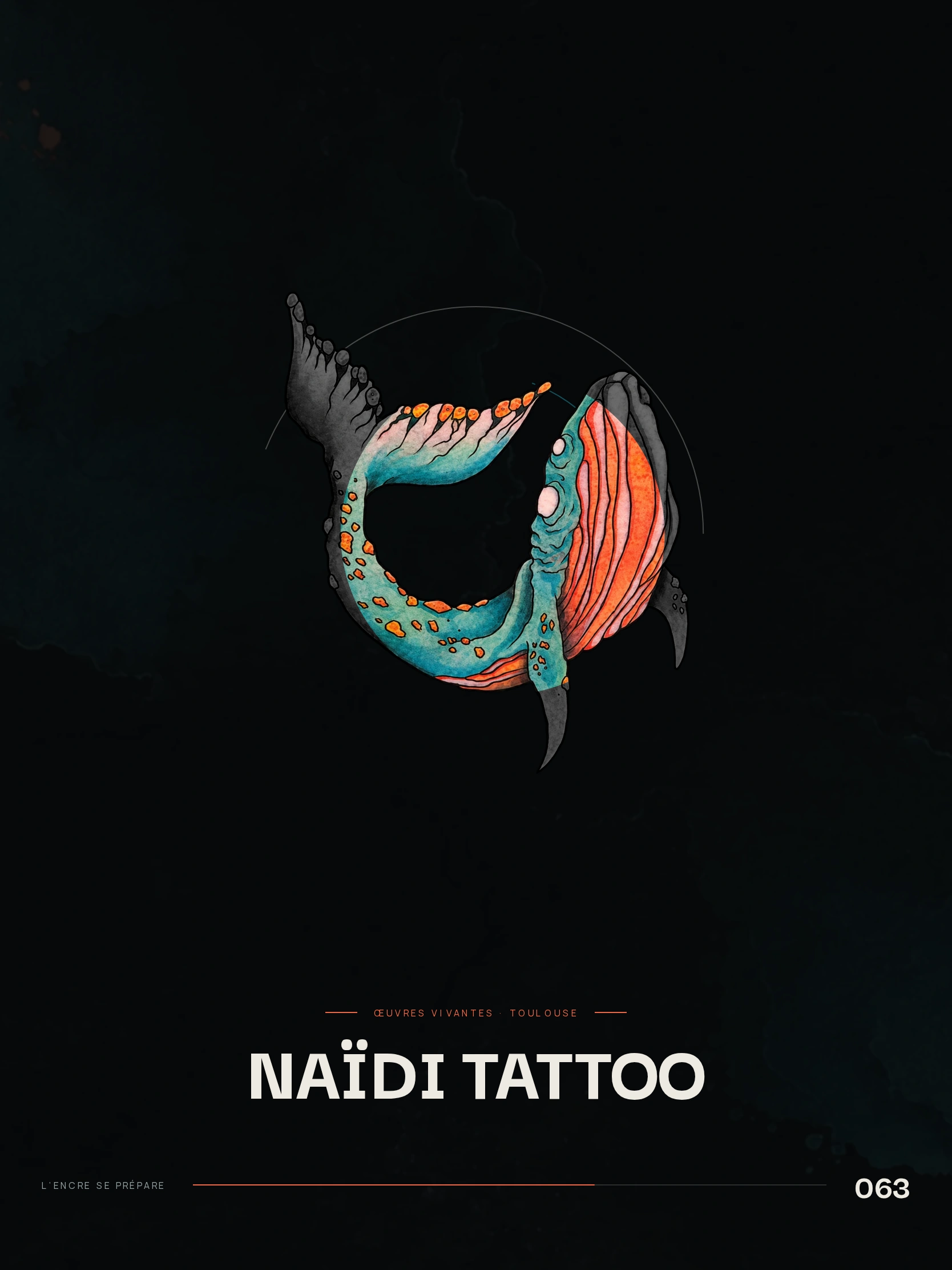 Naïdi Tattoo — Écran de chargement (tablette)