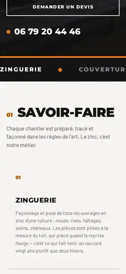 XS Zinc — vue 1 en mobile