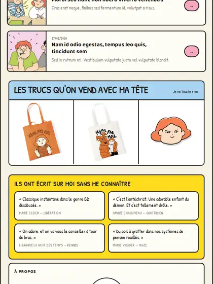Ernestine — vue 2 en tablette