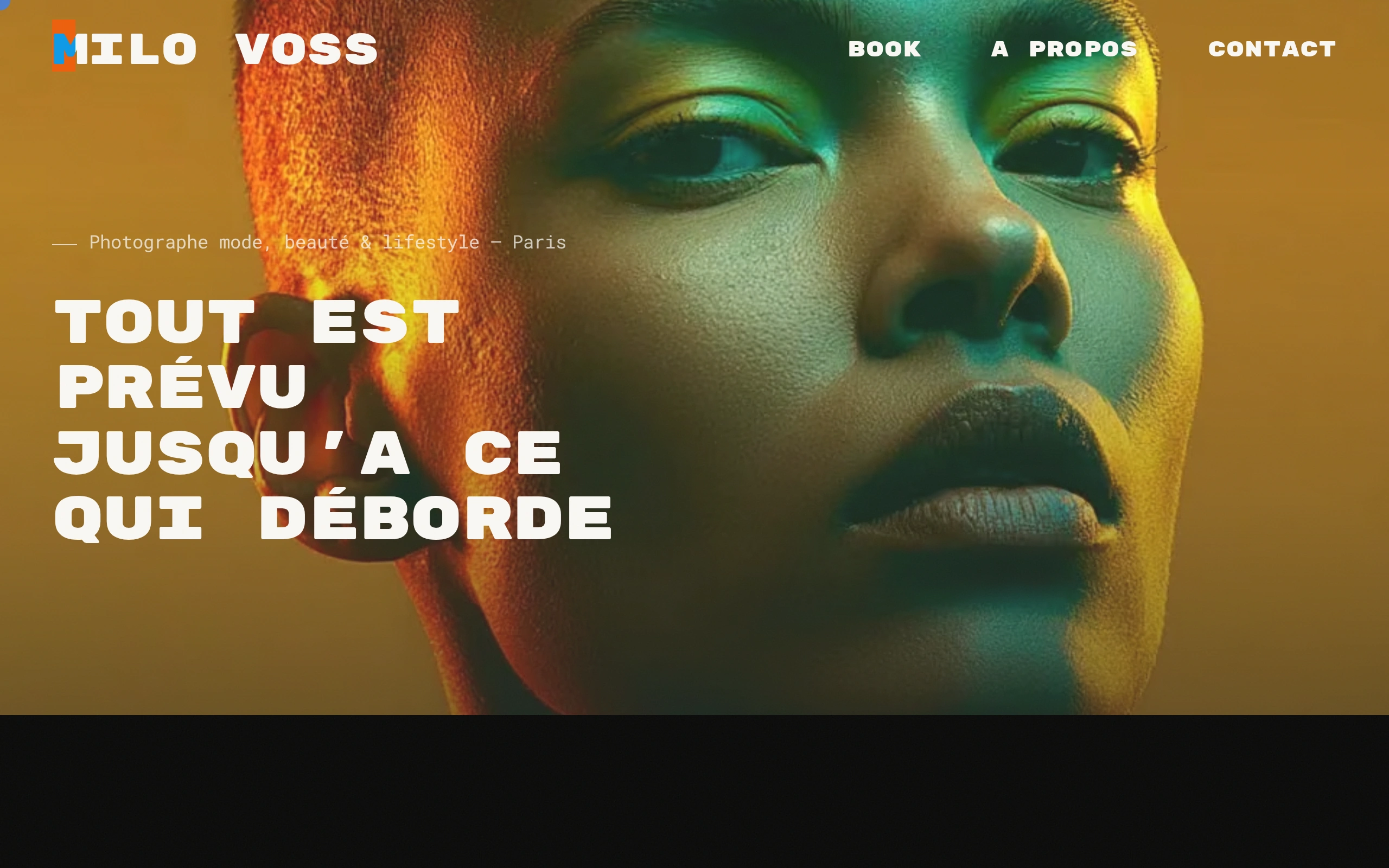Milo Voss — PAS LE MÊME DÉCOR. JAMAIS LA MÊME IMAGE. (écran)