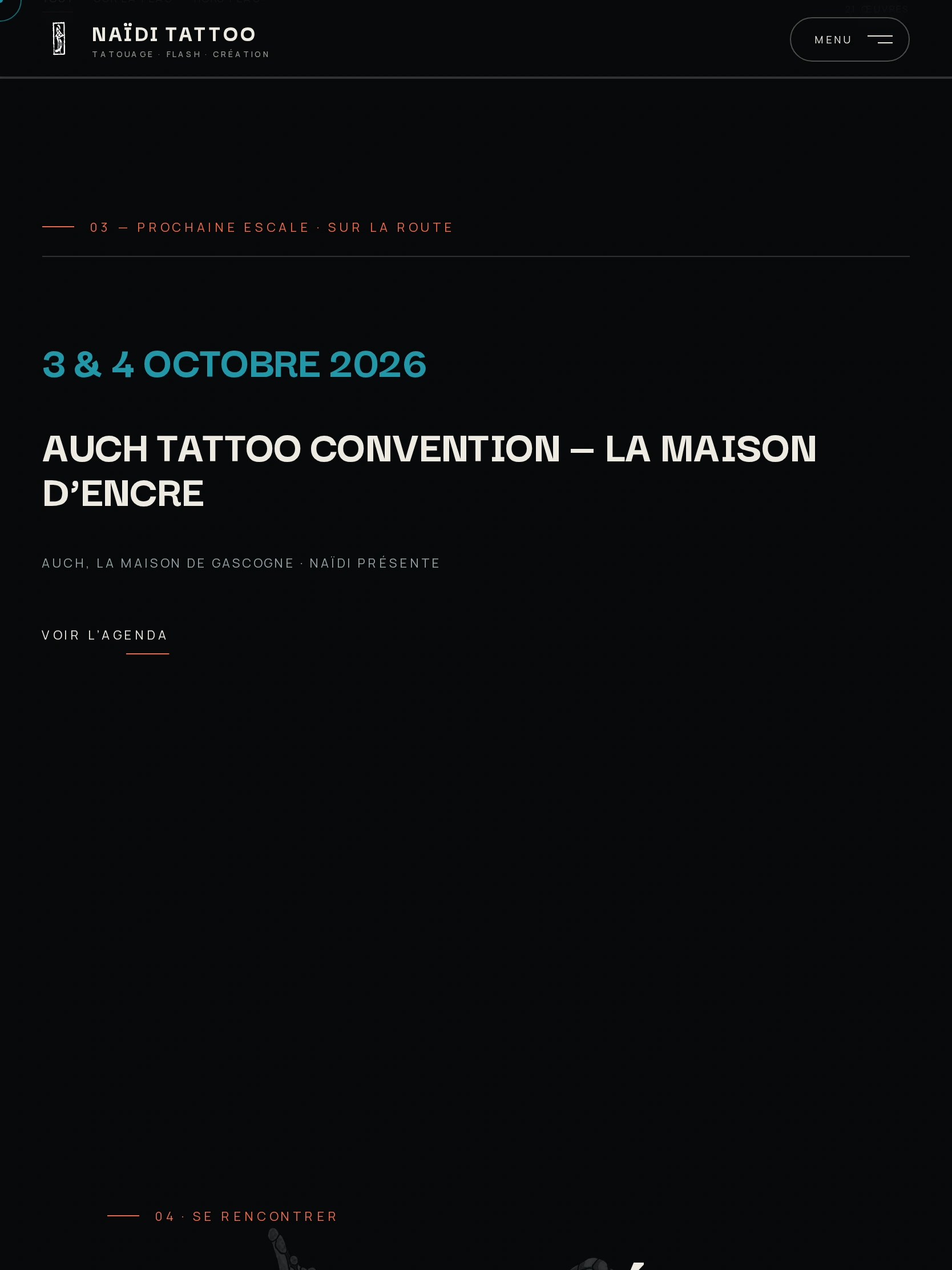 Naïdi Tattoo — Auch Tattoo Convention — La Maison… (tablette)