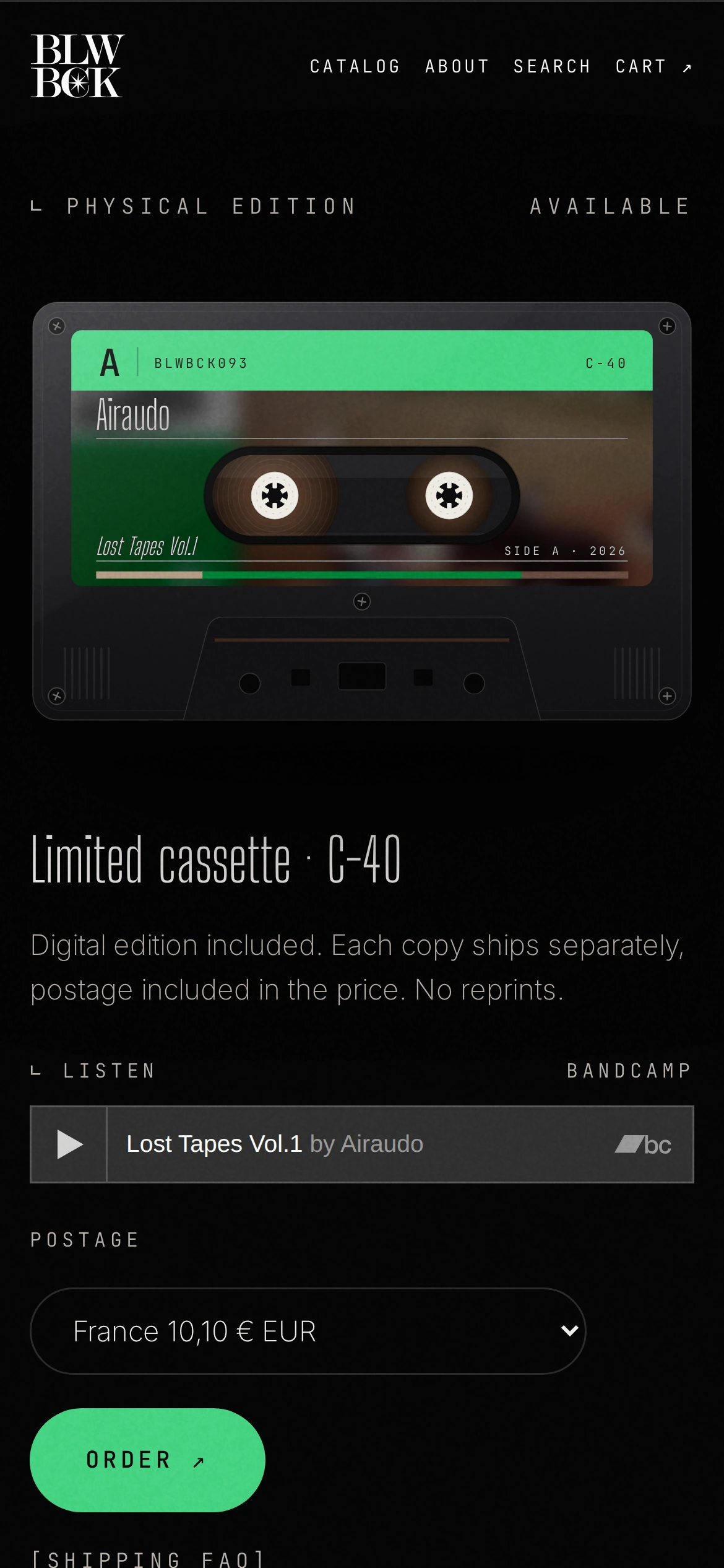 BLWBCK — La cassette (téléphone)