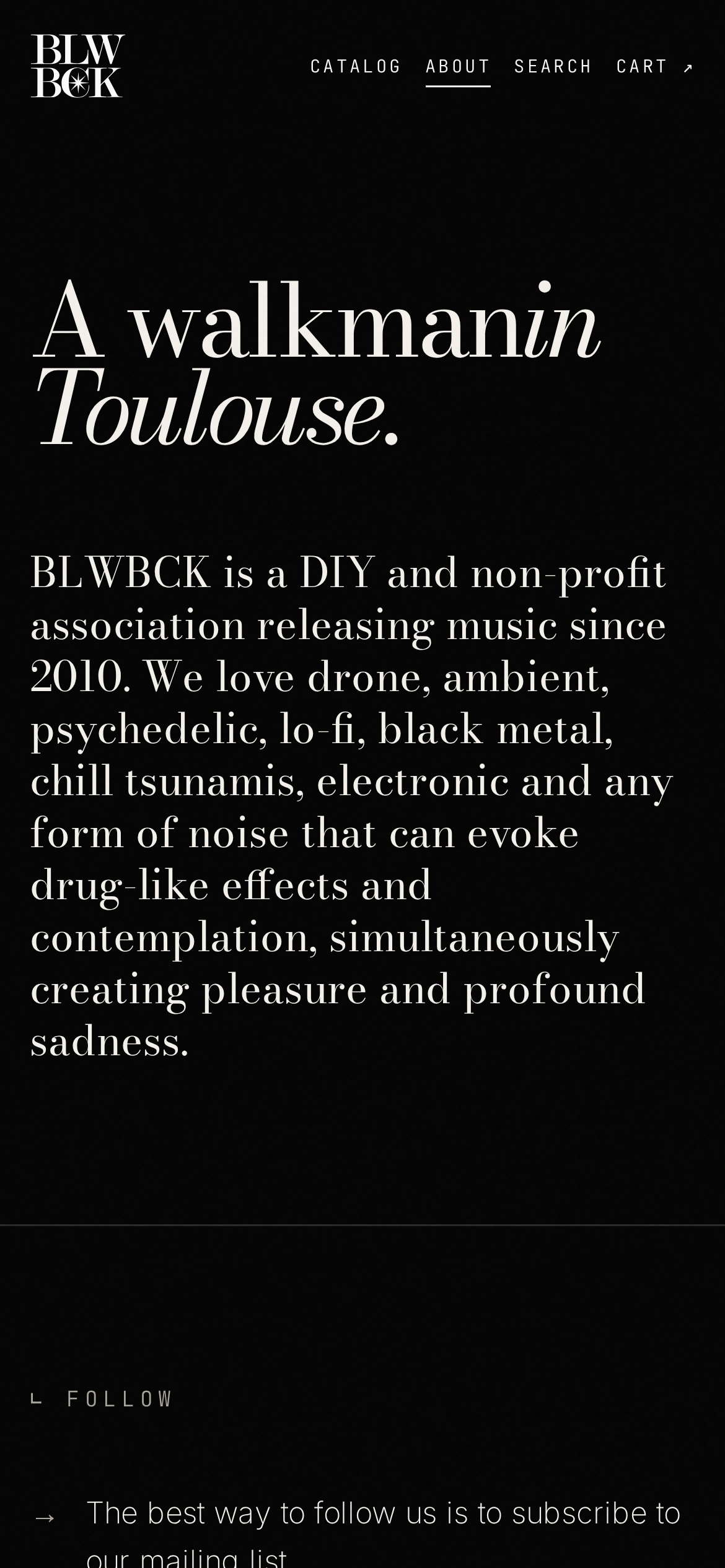 BLWBCK — About (téléphone)
