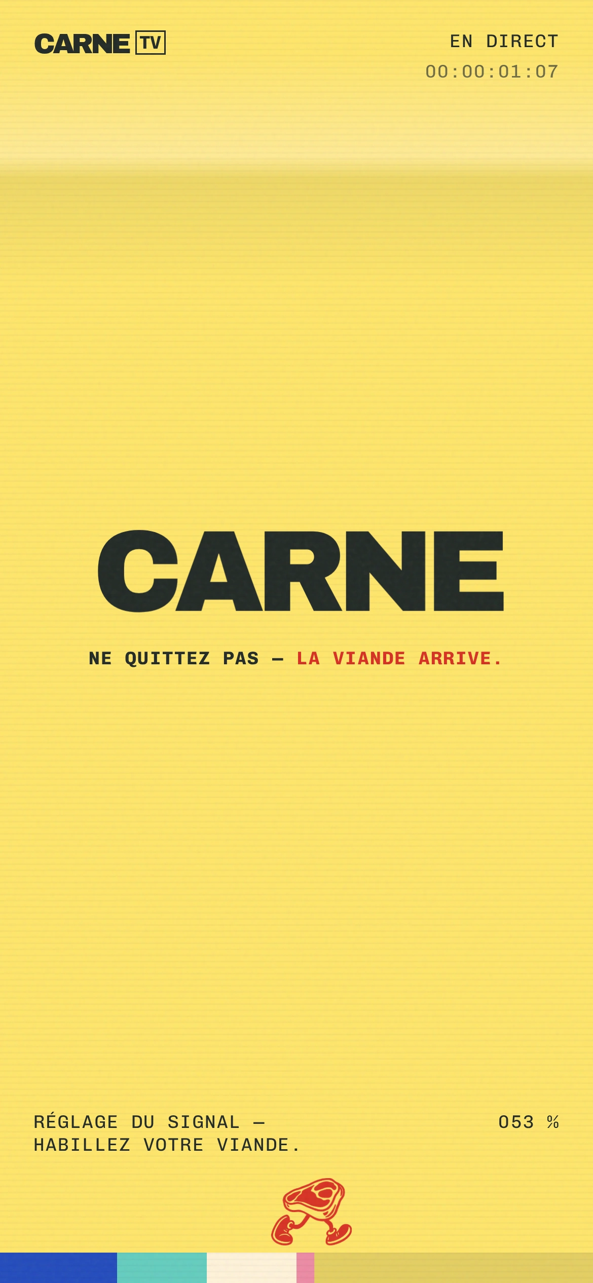 CARNE — Écran de chargement (téléphone)