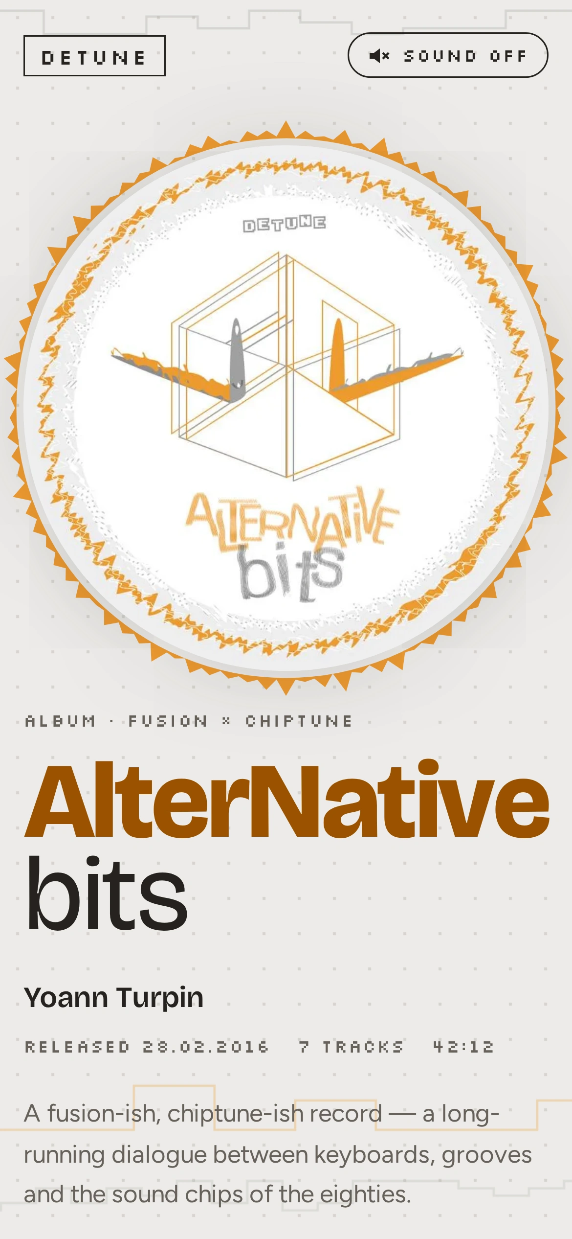 AlterNative bits — Haut de la page d'accueil (téléphone)