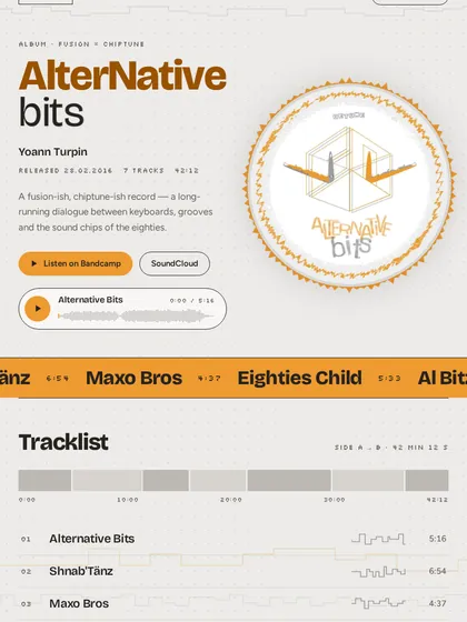 AlterNative bits — vue 1 en tablette