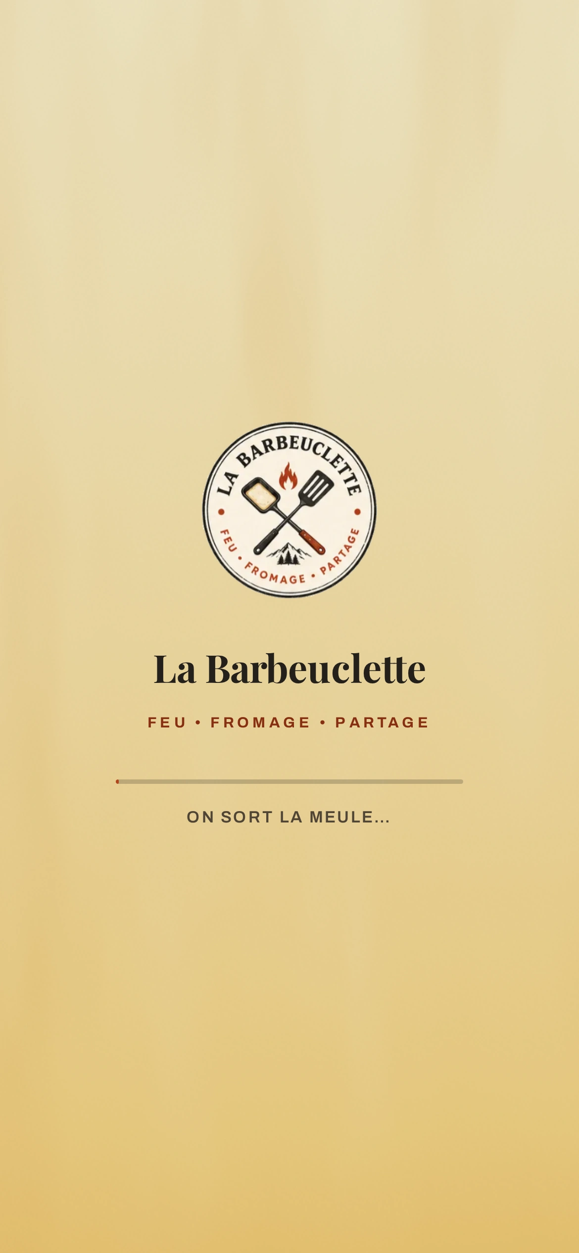 La Barbeuclette — Écran de chargement (téléphone)