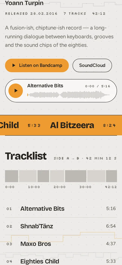 AlterNative bits — vue 3 en téléphone