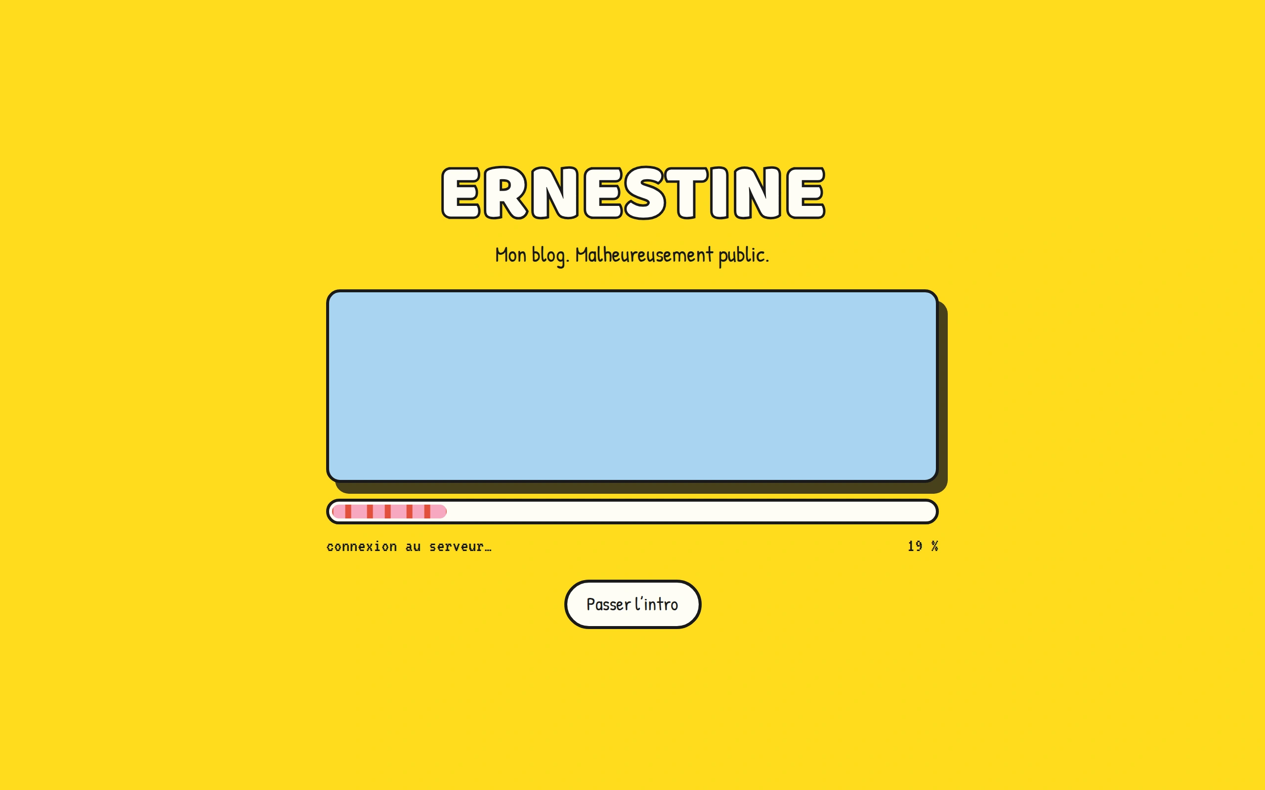 Ernestine — Écran de chargement (écran)
