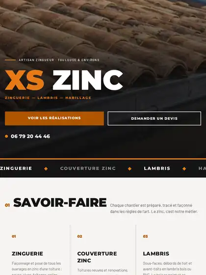 XS Zinc — vue 1 en tablette