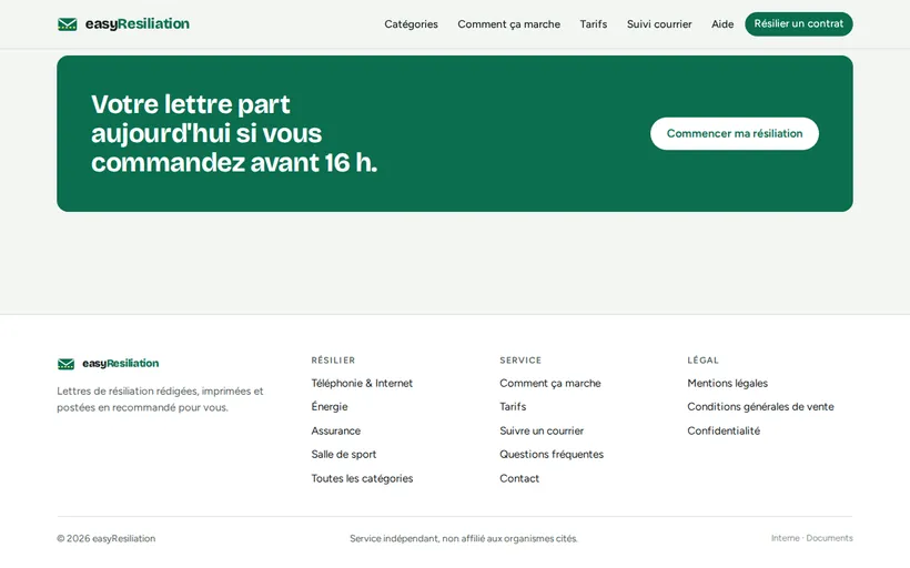 easyResiliation — vue 3 en écran
