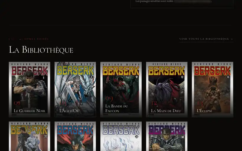 Berserkologie — vue 1 en écran