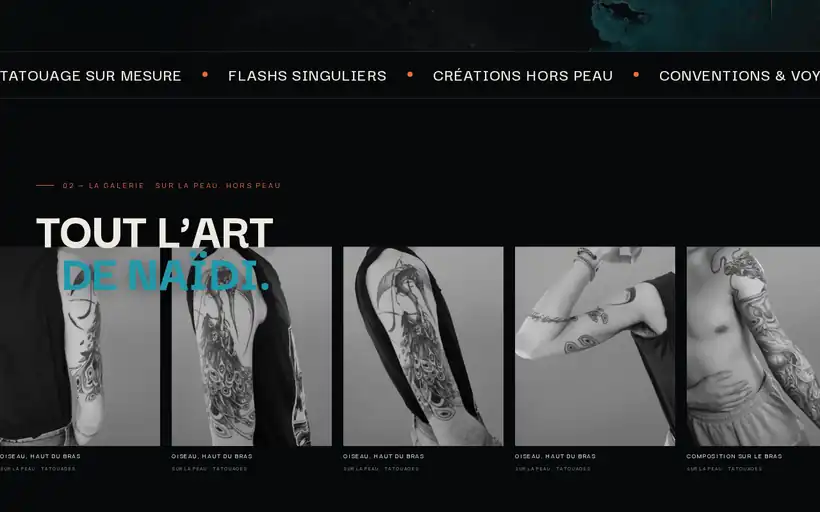 Naïdi Tattoo — vue 1 en écran
