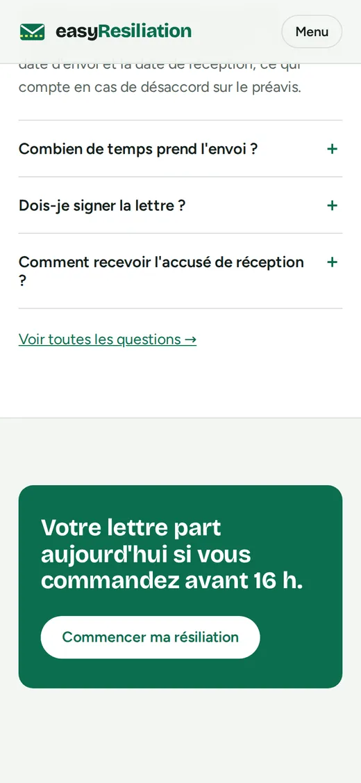 easyResiliation — vue 5 en téléphone