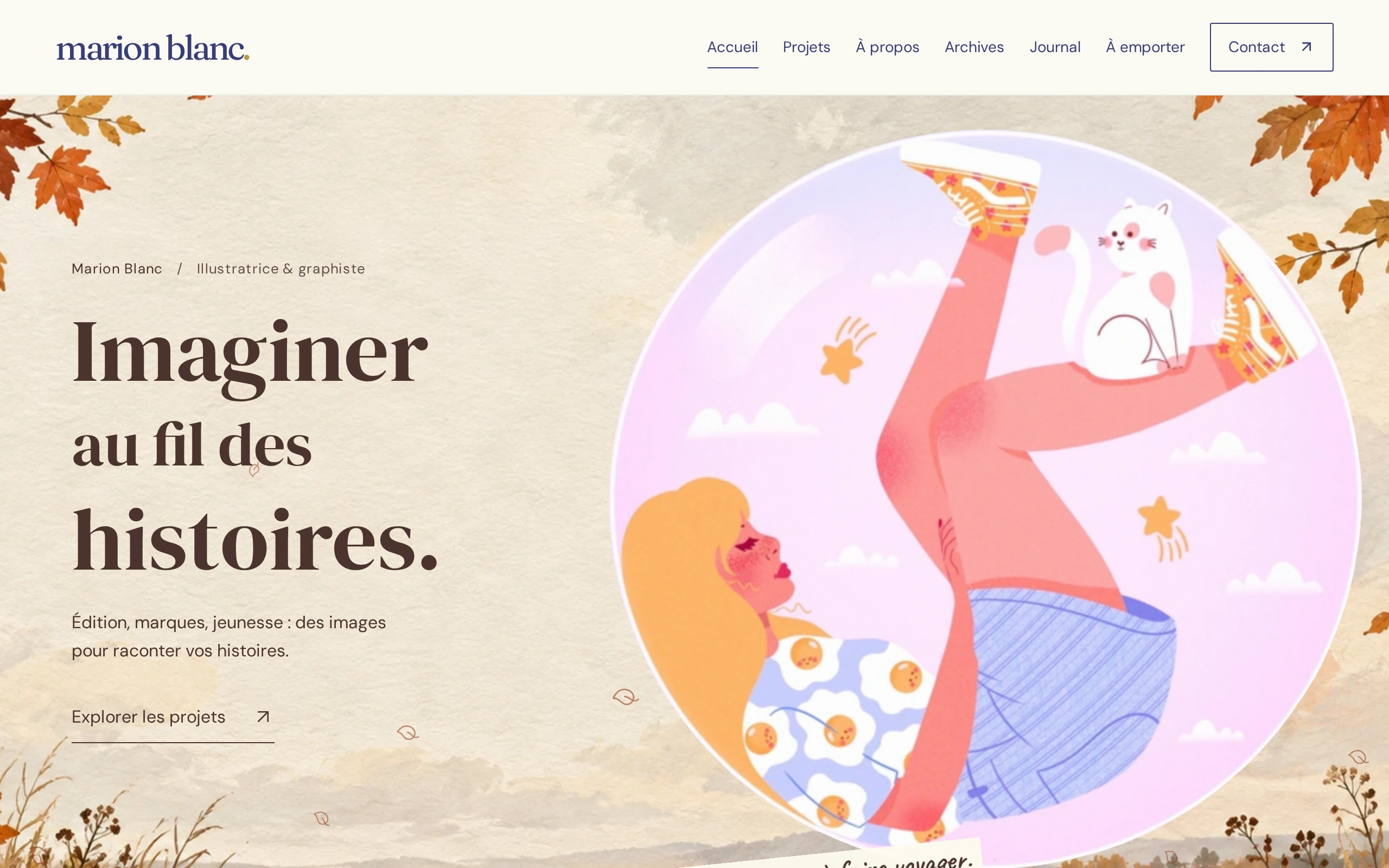 Site Marion Blanc