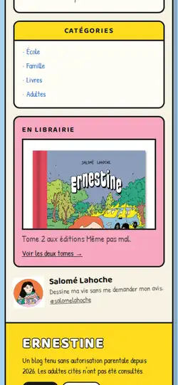 Ernestine — vue 3 en mobile
