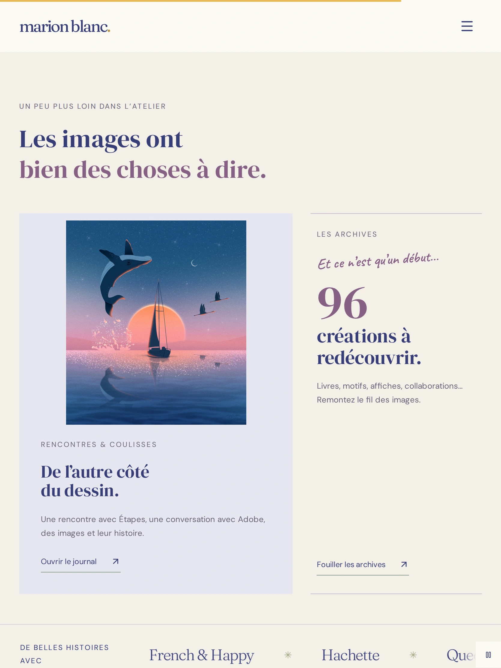 Marion Blanc — Les images ont bien des choses à dire (tablette)