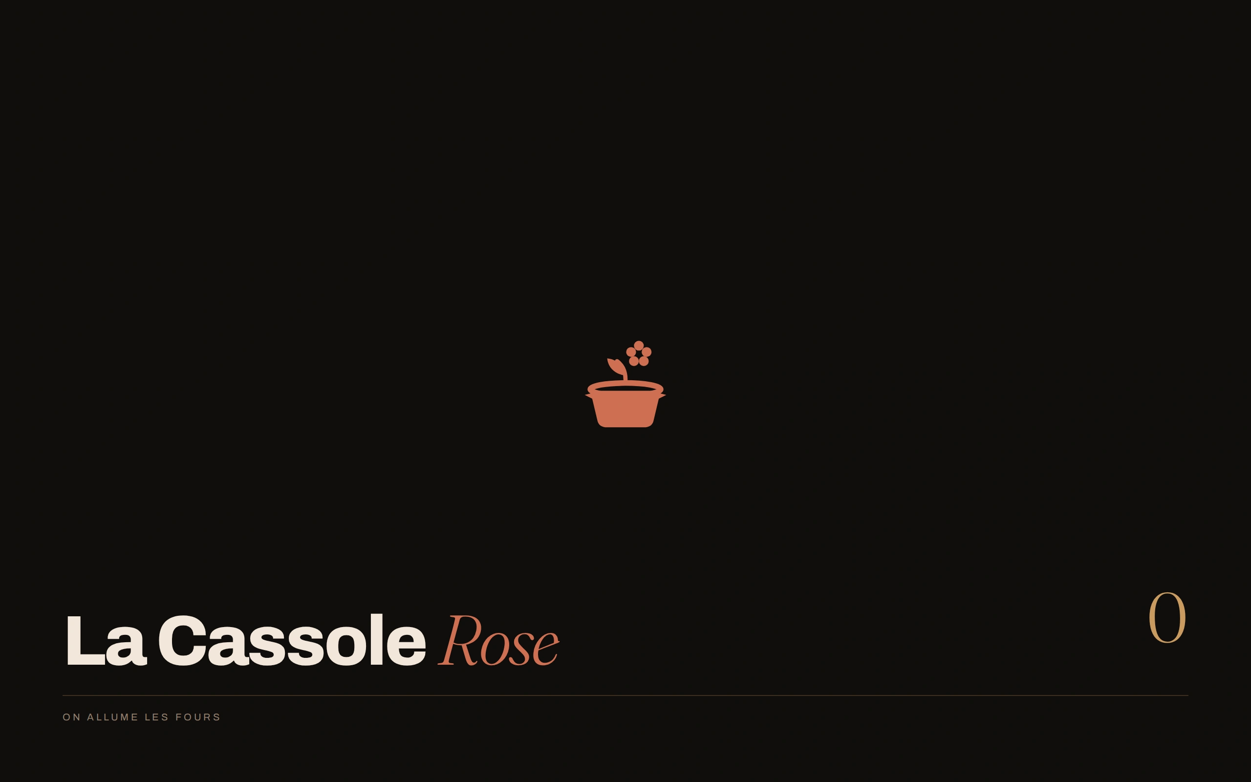 La Cassole Rose — Écran de chargement (écran)