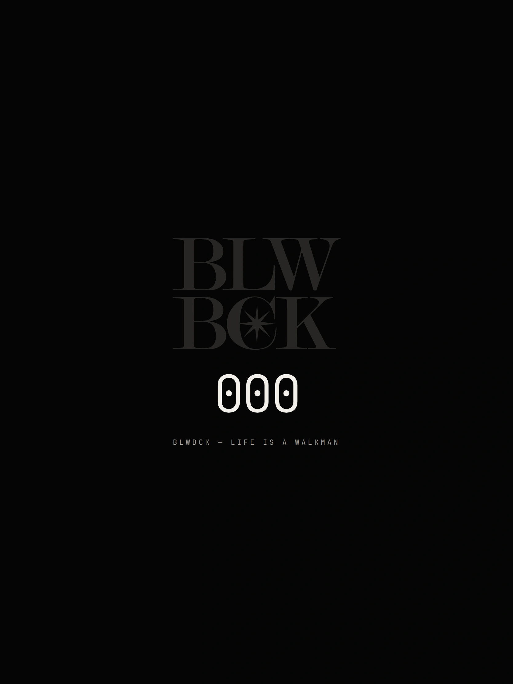 BLWBCK — Écran de chargement (tablette)