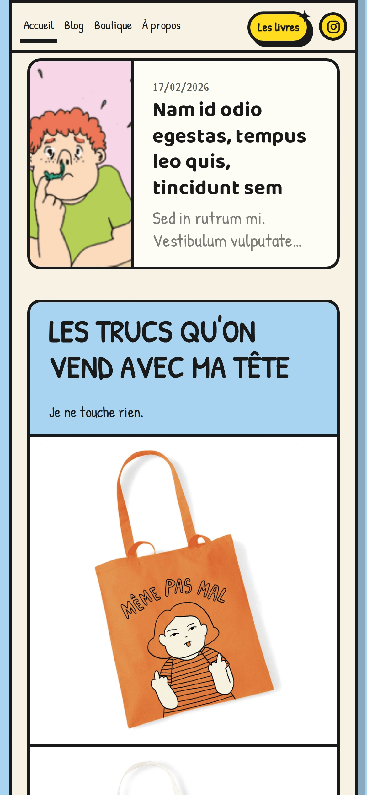 Ernestine — Nam id odio egestas, tempus leo quis… (téléphone)