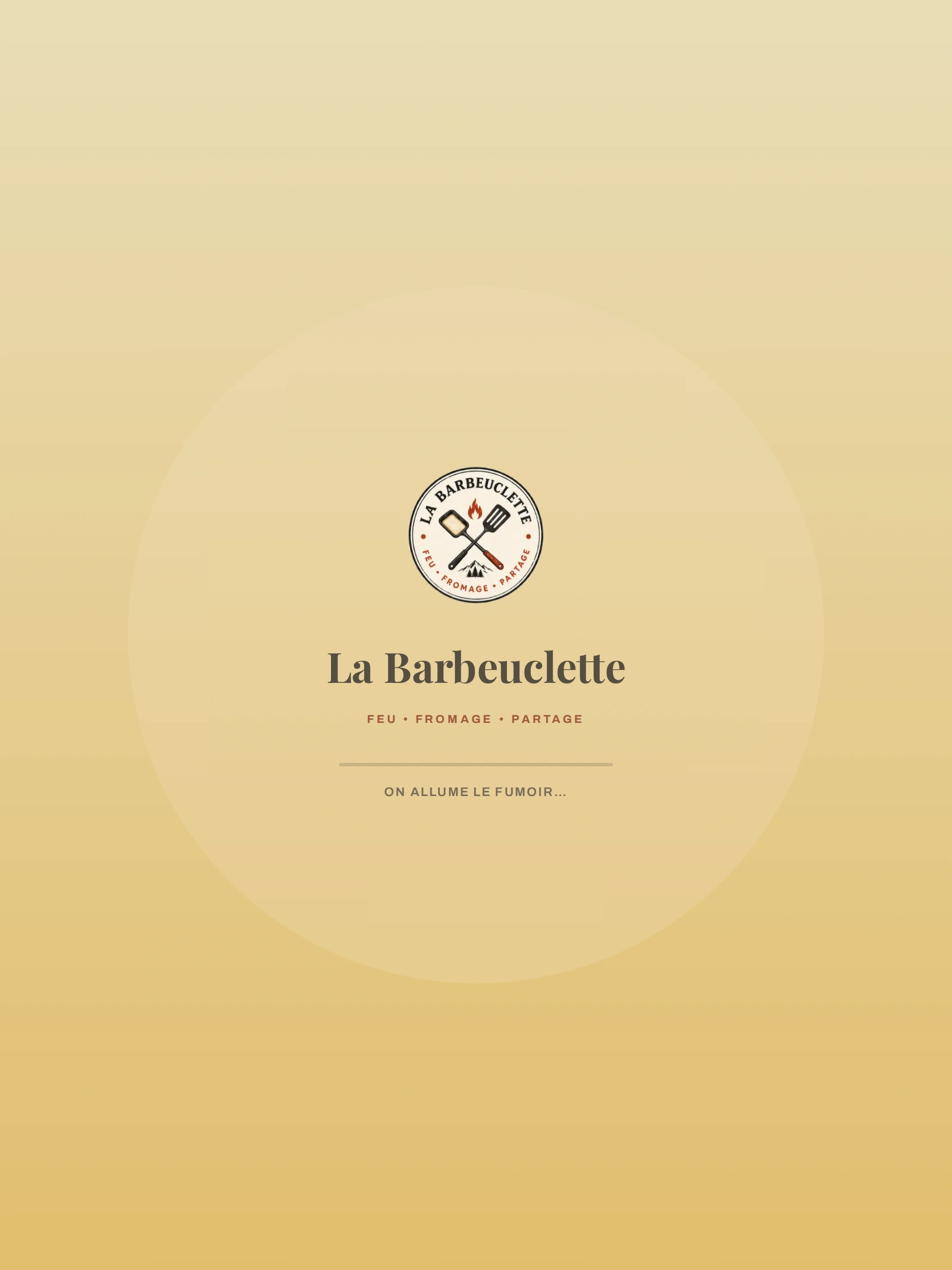 La Barbeuclette — Écran de chargement (tablette)