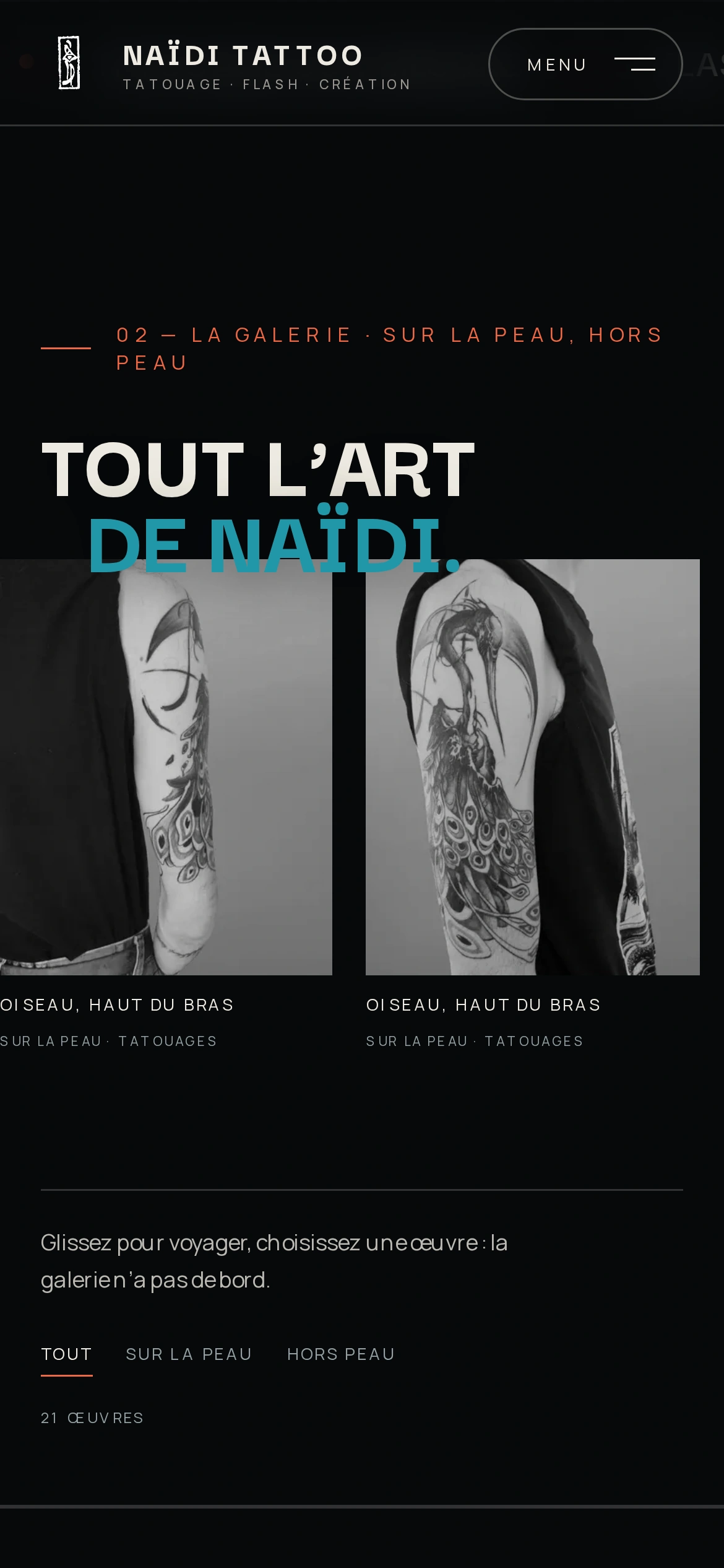 Naïdi Tattoo — Tout l’art de Naïdi (téléphone)