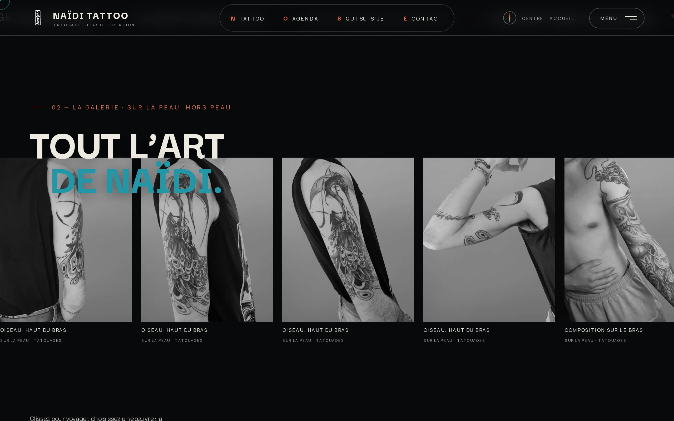 Naïdi Tattoo — Tout l’art de Naïdi (écran)