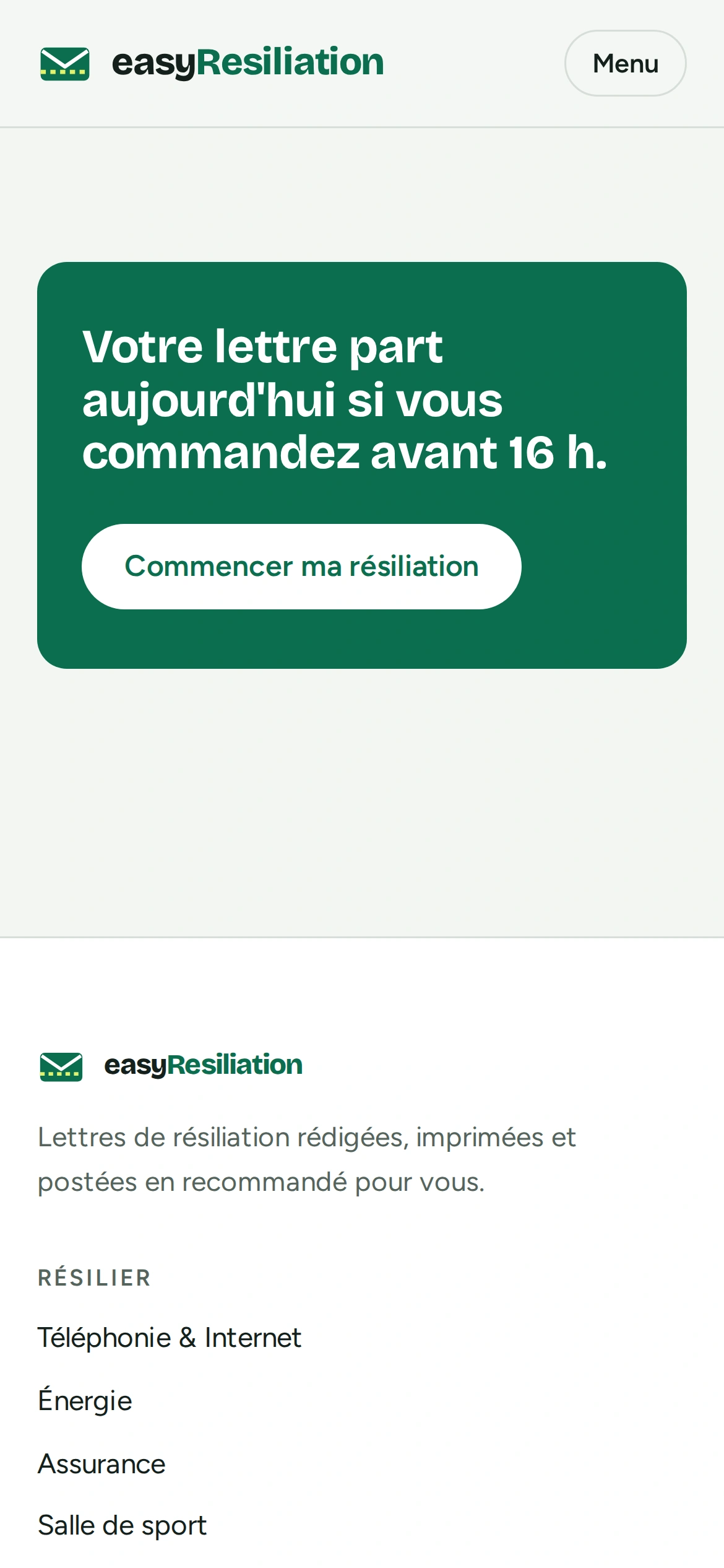 easyResiliation — Votre lettre part aujourd'hui si vous… (téléphone)