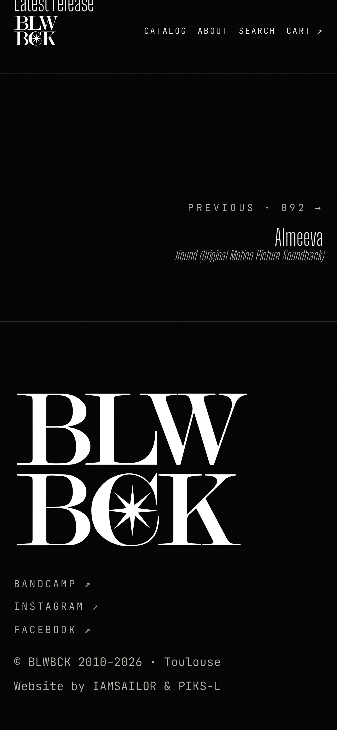 BLWBCK — Pied de page (téléphone)