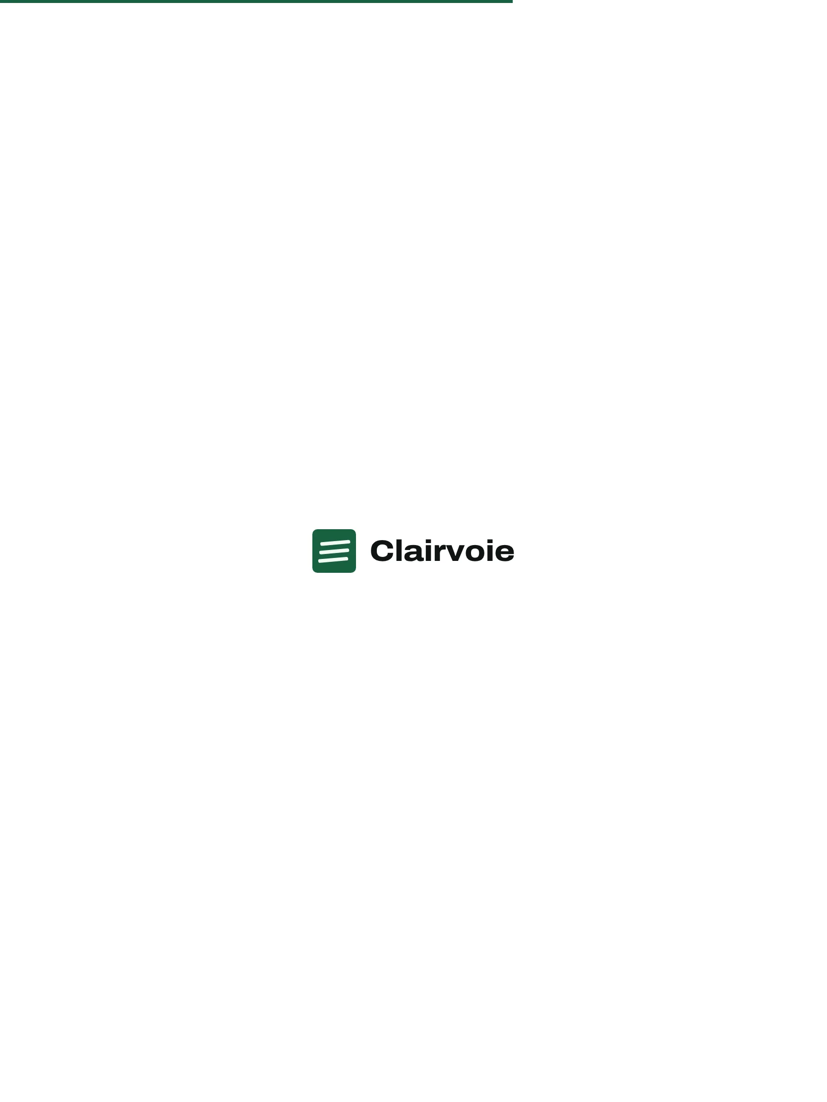 Clairvoie — Écran de chargement (tablette)