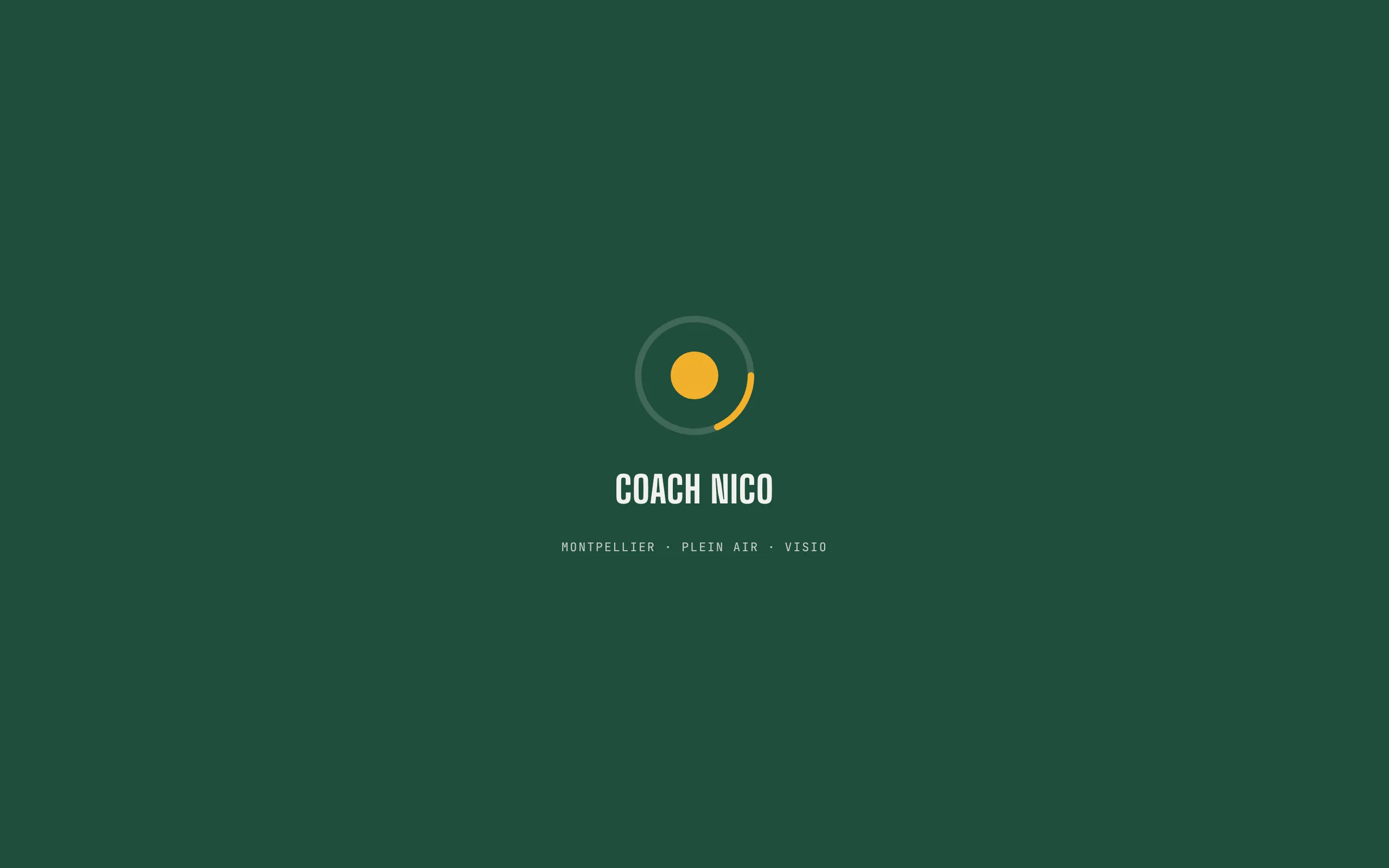 Coach Nico — Écran de chargement (écran)
