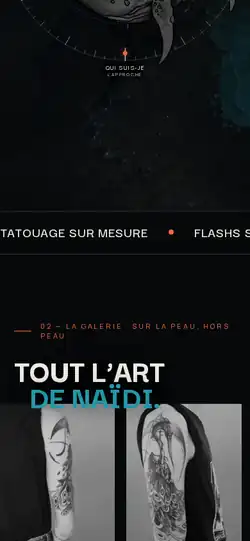 Naïdi Tattoo — vue 1 en mobile
