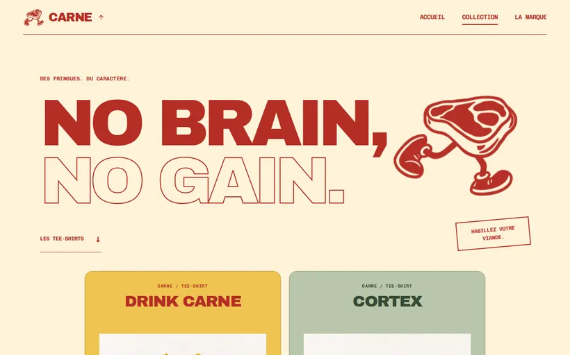 CARNE — vue 1 en écran