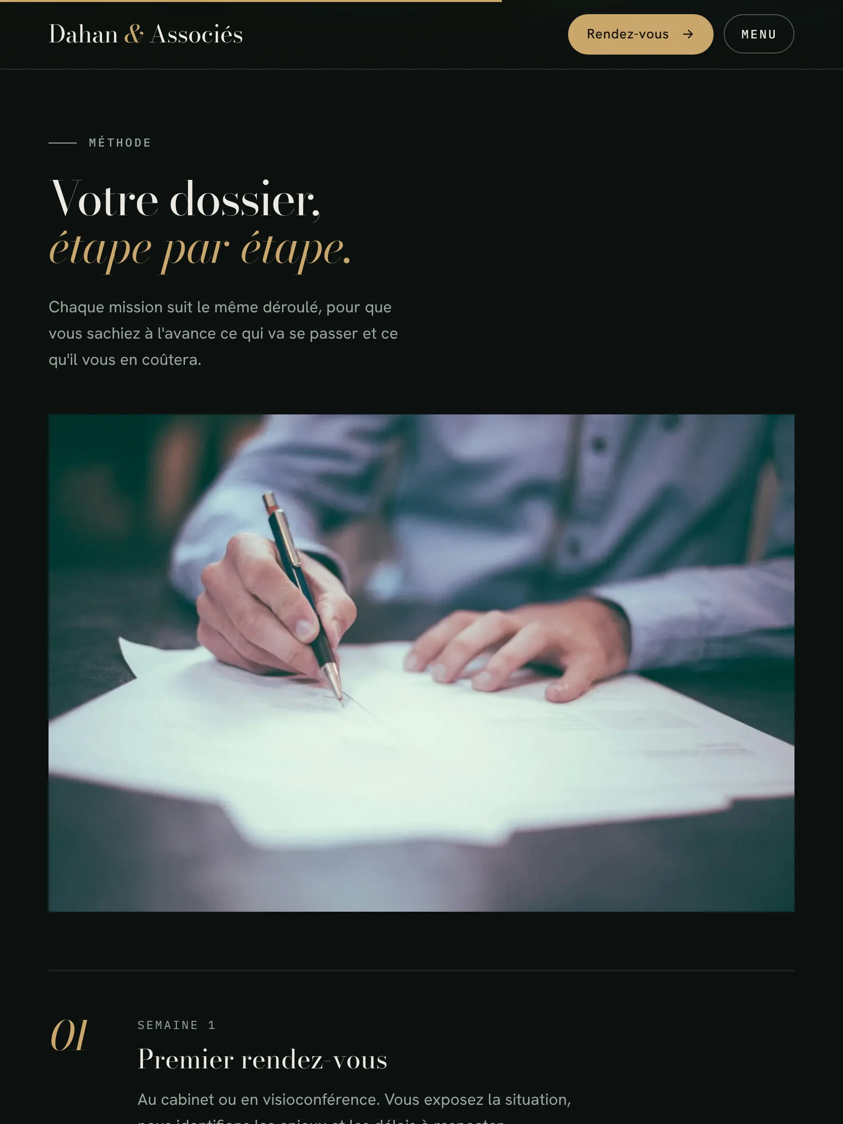 Dahan & Associés — La méthode du cabinet (tablette)