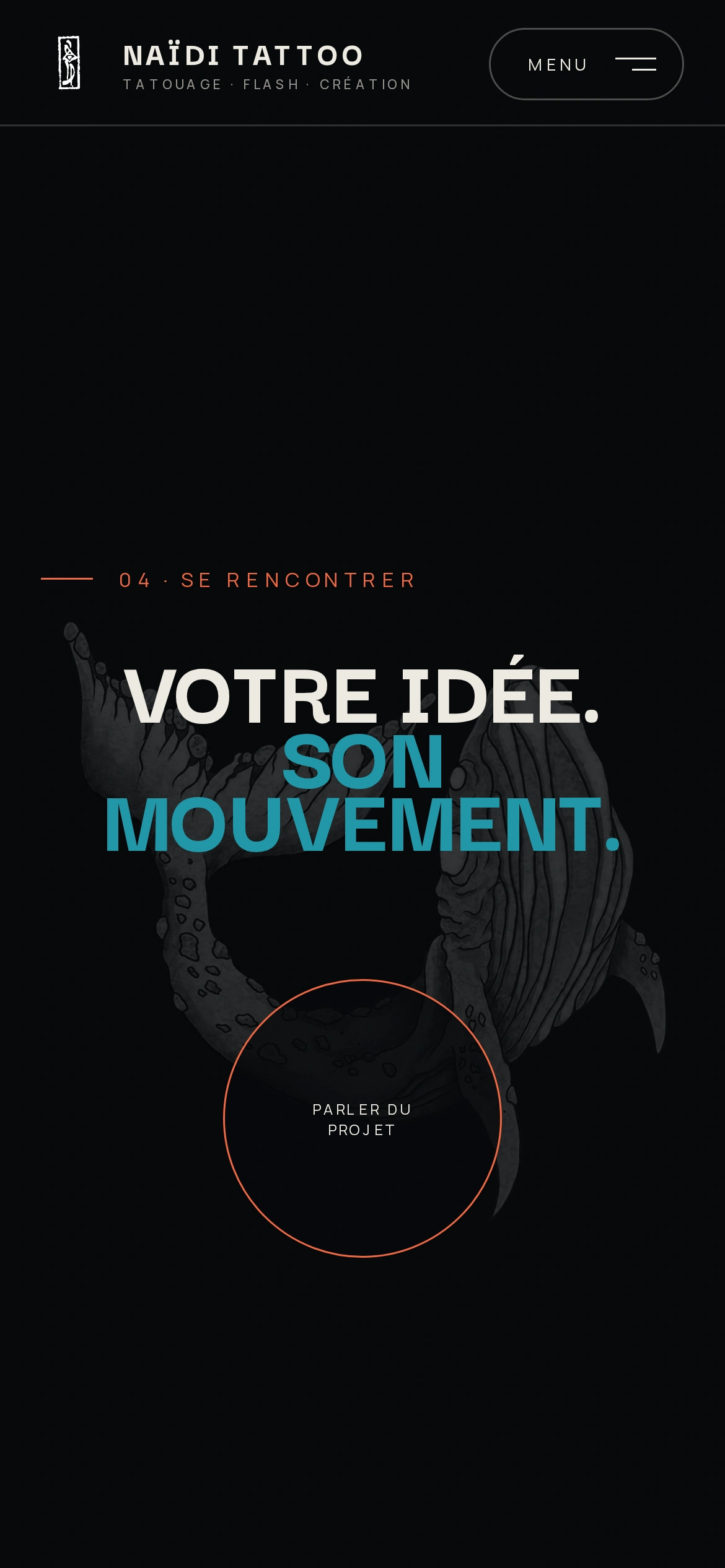 Naïdi Tattoo — Votre idée. Son mouvement. (téléphone)