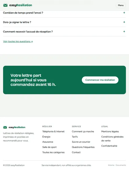 easyResiliation — vue 3 en tablette