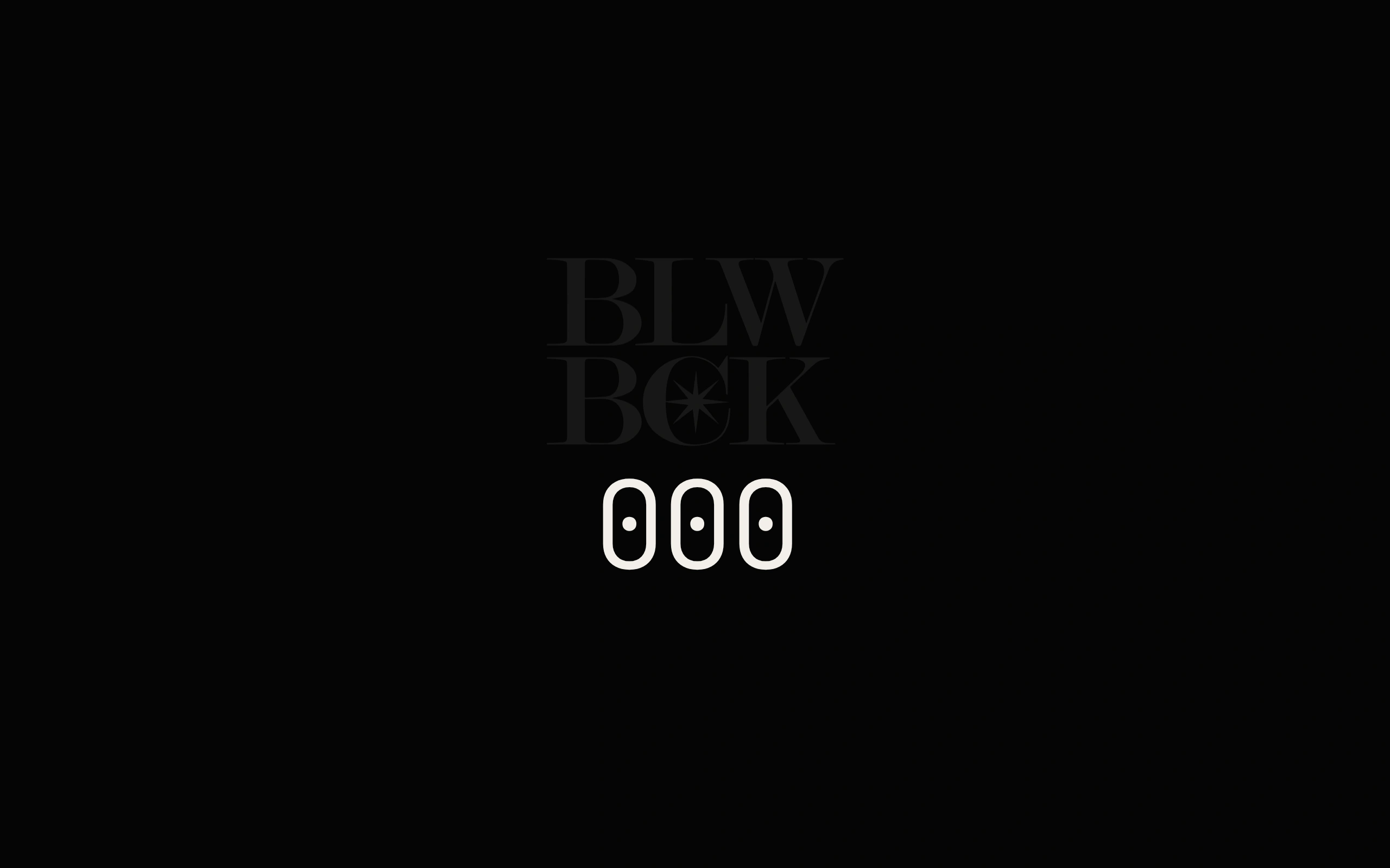 BLWBCK — Écran de chargement (écran)